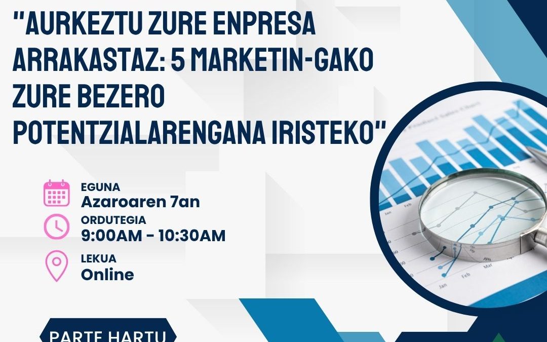 Tailerra “Zure enpresa arrakastaz aurkeztu: 5 marketin-gako bezero berrietara iristeko”